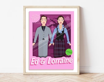 Ed and Lorraine Horror Doll Print