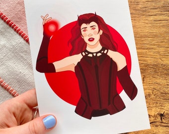 Wanda Mini Print - Art de la sorcière écarlate