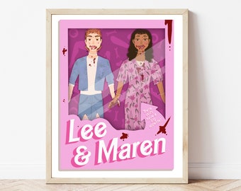 Lee and Maren Horror Doll Print