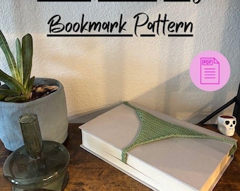 Crochet Book Thong Bookmark Pattern PDF