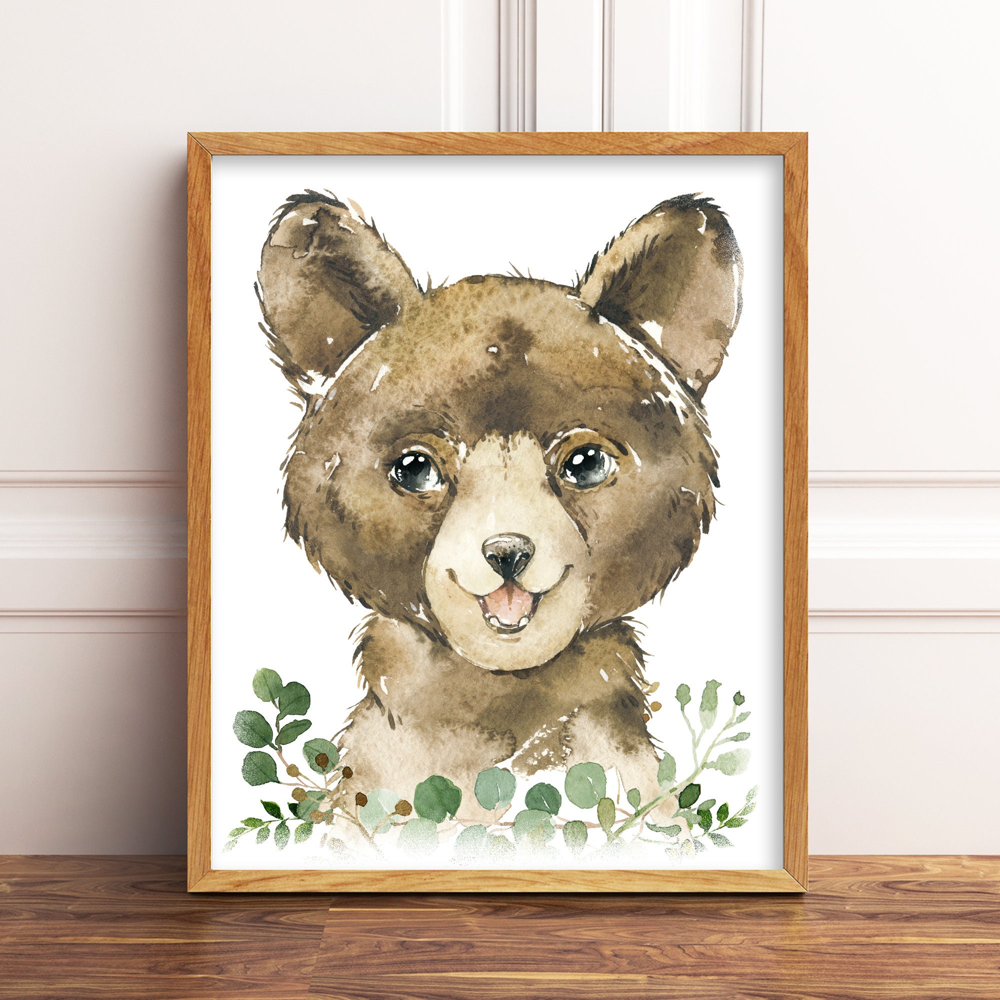 Boy Woodland Nursery Prints Printable Woodland Nursery Decor | Etsy