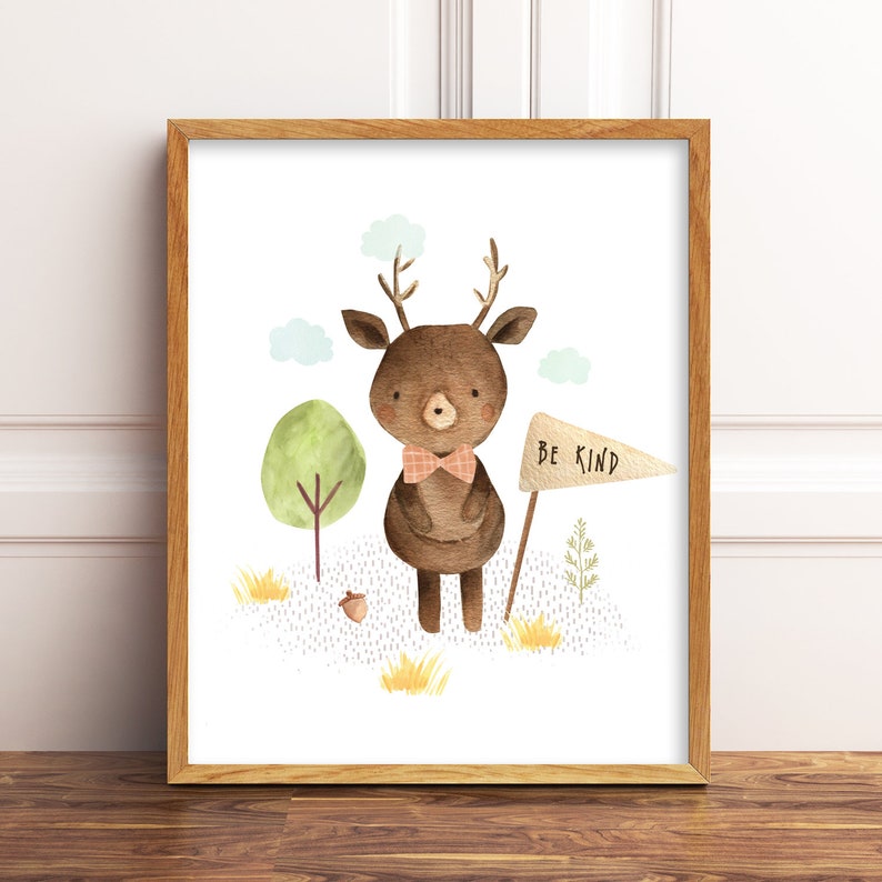 Woodland Nursery Decor. Printable Set of 6. Woodland Nursery Etsy