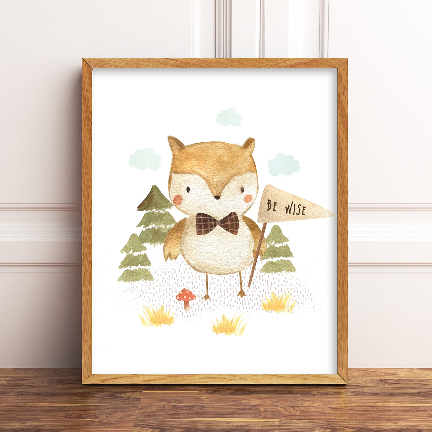 Woodland Nursery Decor. Printable Set of 6. Woodland Nursery Prints for ...