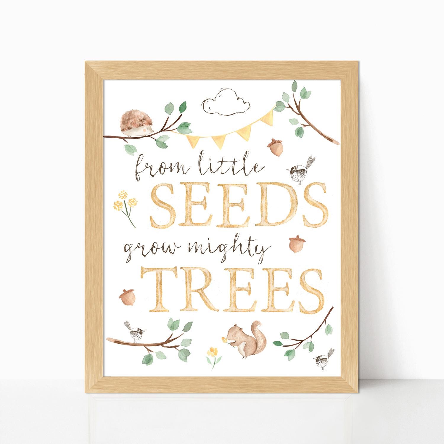 From Little Seeds Grow Mighty Trees Printable Art. Little Seeds Quote ...