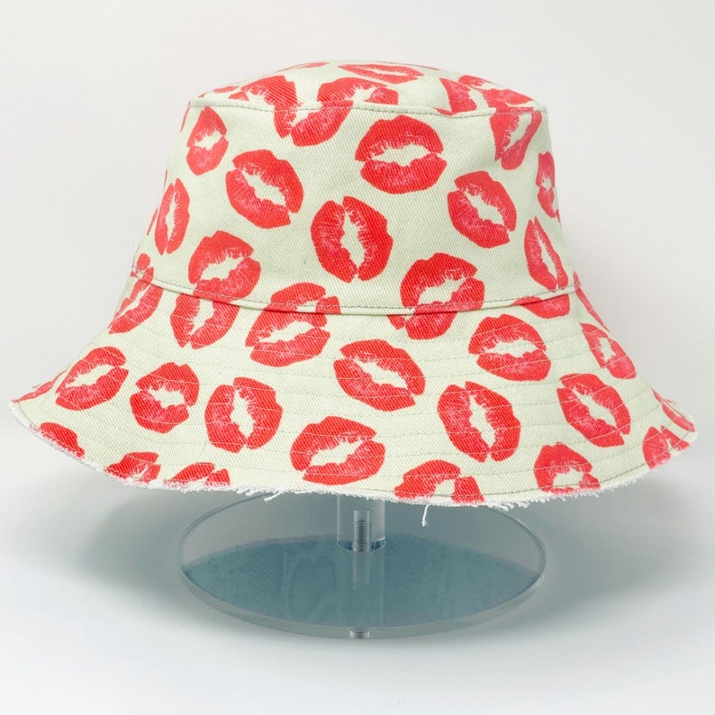 Kiss /& Snakeskin Riviera 1970 Sun Hat