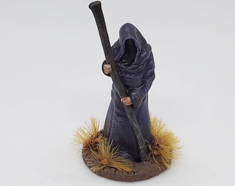 Grim Reaper or Ferryman 28mm Miniature RESIN Tabletop Terrain RPG  D&D Dungeons and Dragons 28mm Miniature