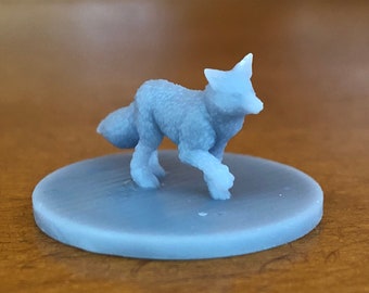 dnd Fox 28mm RESIN Animal Companion Woodland Creature Trickster Miniatures | Pathfinder | Dungeons and Dragons |  RPG