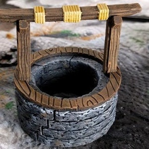 Dnd Water Well 28mm Tabletop Village Scatter Terrain - Etsy