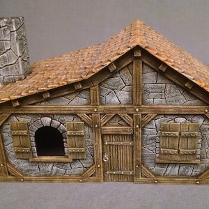 dnd Baker Shop Stone Building Village Wargaming Tabletop Terrain Miniature D&D RPG Dungeons and Dragons Games