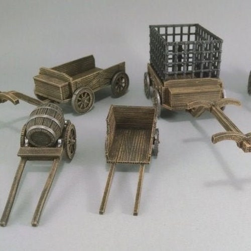 Dnd Hay Cart 28mm Tabletop Miniature Terrain RPG D&D Etsy
