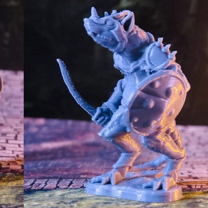 dnd Rat Warrior Wererat Monster 28mm Miniature Wargaming Games RPG  D&D Dungeons and Dragons