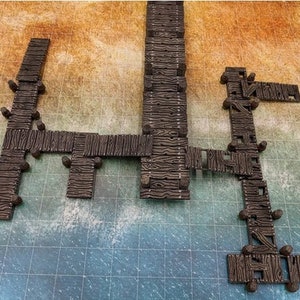 dnd Modular Pier Dock Harbor Wharf Waterfront Boardwalk Tabletop Scatter Terrain RPG D&D Pathfinder Dungeons and Dragons