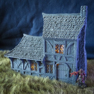 dnd Small House from City of Tarok Terrain Wargaming Games RPG  D&D Dungeons and Dragons