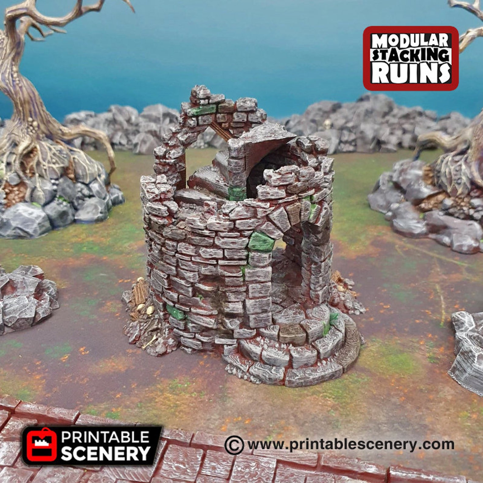 Dnd Hermit's Tower Remote Dwelling Abode Ruins Shadow Fey Etsy