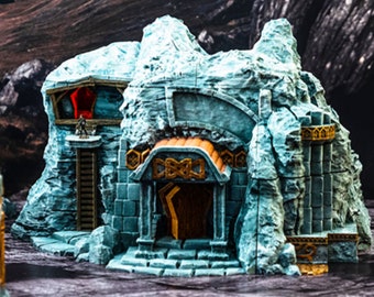 dnd Dwarven Mine for Mountain Dwarf Mining City Scatter Village Tabletop Terrain Miniature RPG Pathfinder D&D Dungeons and Dragons