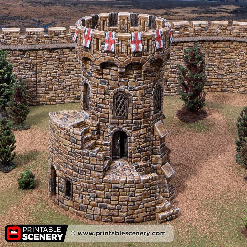 Pathfinder Tower Dnd Counts Tower Sentinel Watchtower Medieval Castle Fortress Walls RPG ...