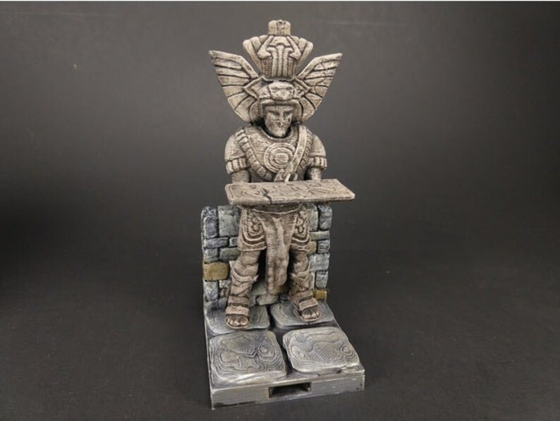 Dnd Statue With Secret Door Dungeon Tabletop Terrain Etsy