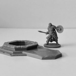 dnd Village Fountain - 28mm Tabletop Scatter Terrain Miniature RPG  D&D  Dungeons and Dragons Wargaming RPG Games