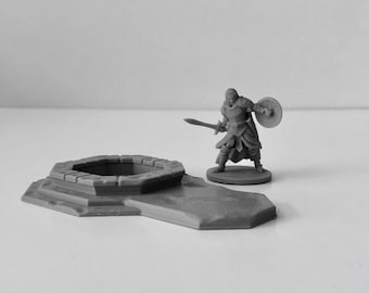 dnd Village Fountain - 28mm Tabletop Scatter Terrain Miniature RPG  D&D  Dungeons and Dragons Wargaming RPG Games