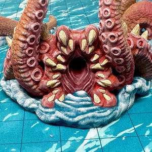 dnd KRAKEN Tabletop Sea Monster Pirate Ship Ocean Terrain Sea Creatures Tabletop Scatter Terrain RPG D&D Dungeons and Dragons image 5