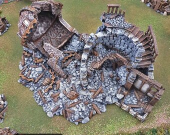 dnd Ruined Observatory Tower Fantasy Ruins Tabletop Scatter Terrain RPG  D&D Dungeons and Dragons