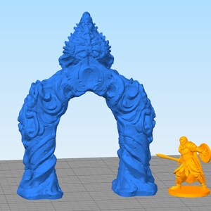 dnd Atlantis City Archway Entrance Underwater Mermaid Terrain Tabletop  D&D Dungeons and Dragons Wargaming RPg Games