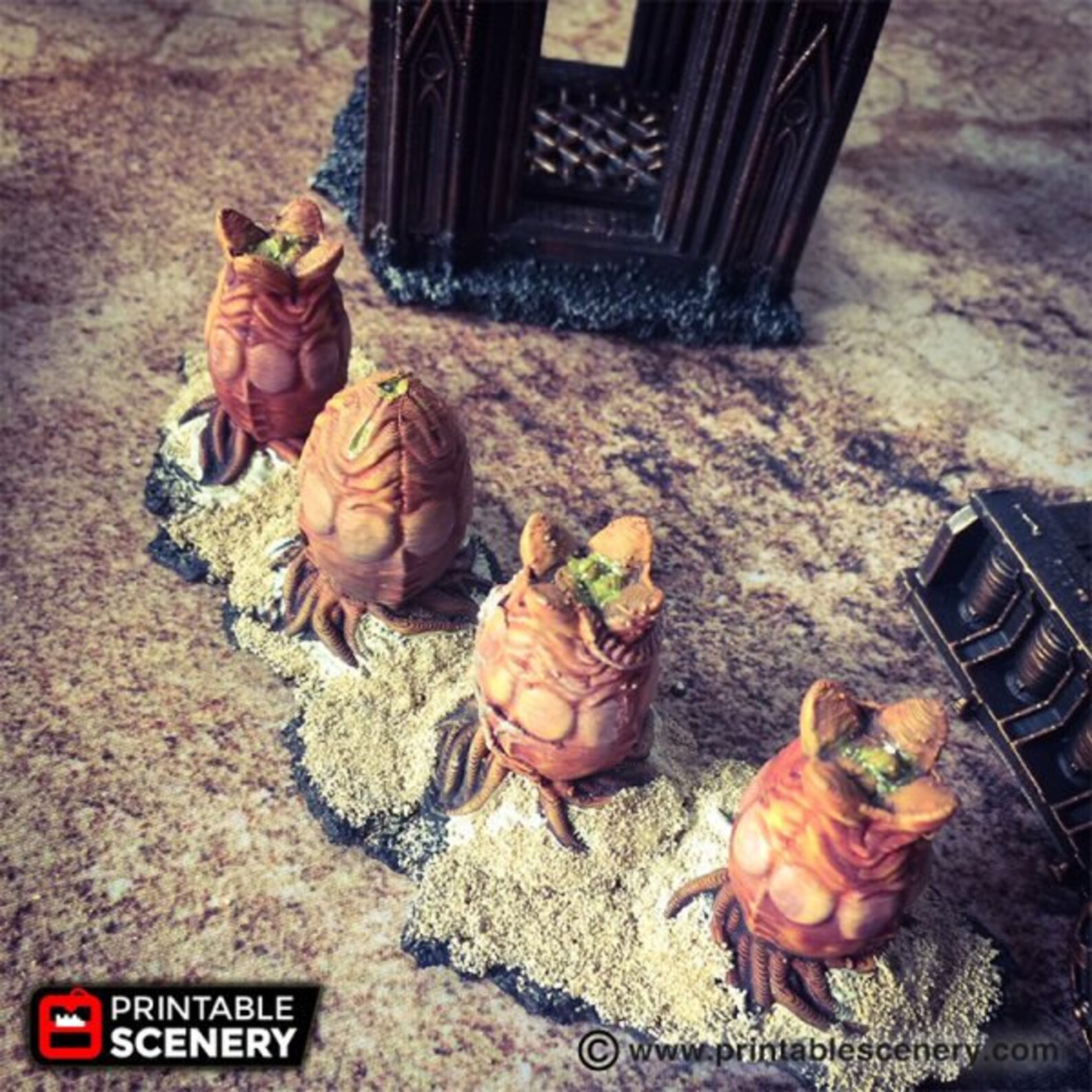 Dnd Scifi Alien Spawn Pods Eggs Hive Queen Eggs Facehugger Etsy