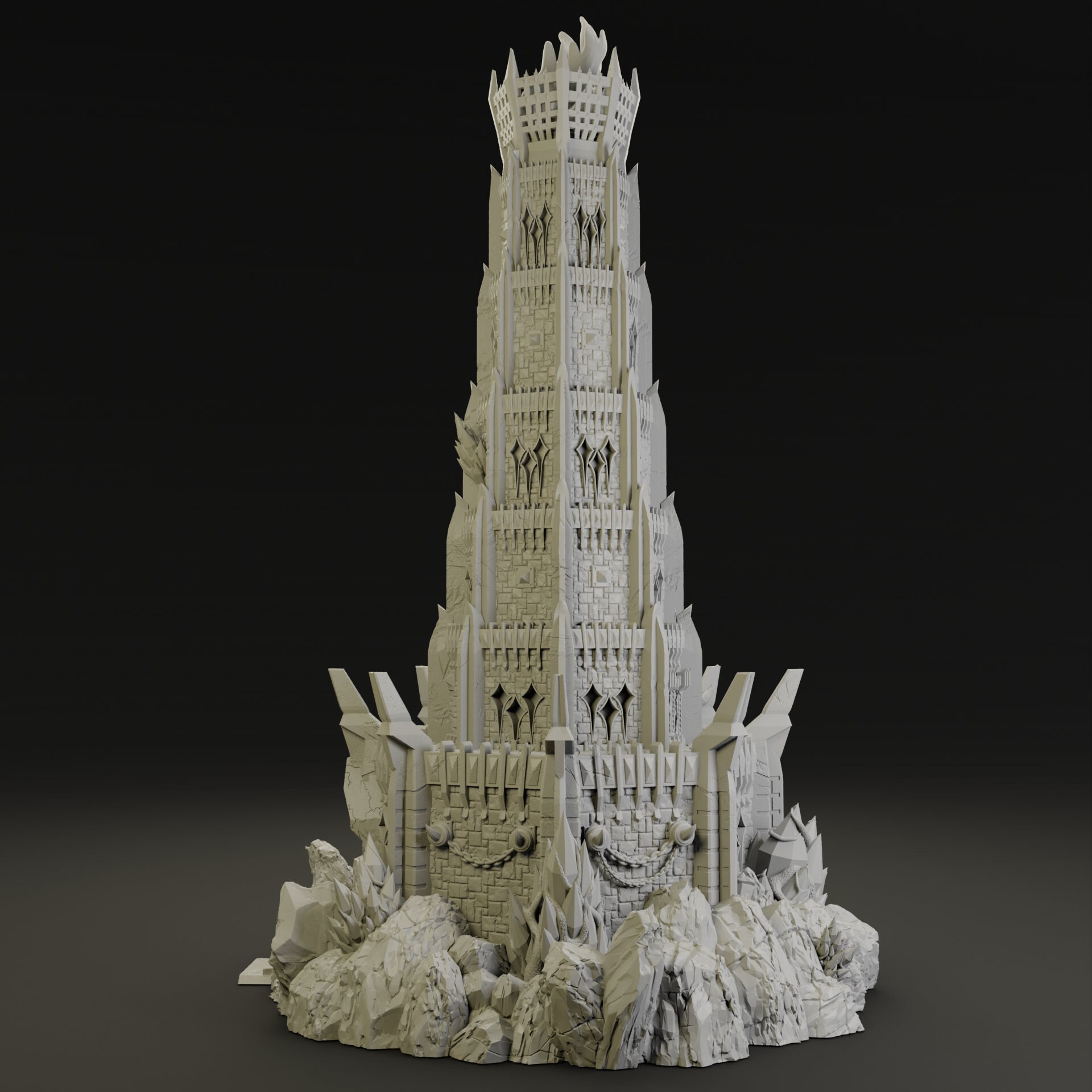 Tabletop Hellscape Dnd Dark Tower Necromancer Wizard Hellscape Scatter Village Tabletop ...