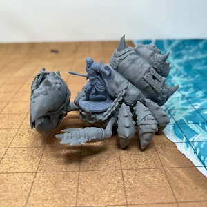 dnd Giant Battle Crab Mount Crustacean Monster Marine Creature Tabletop Terrain RPG Pathfinder D&D Dungeons and Dragons