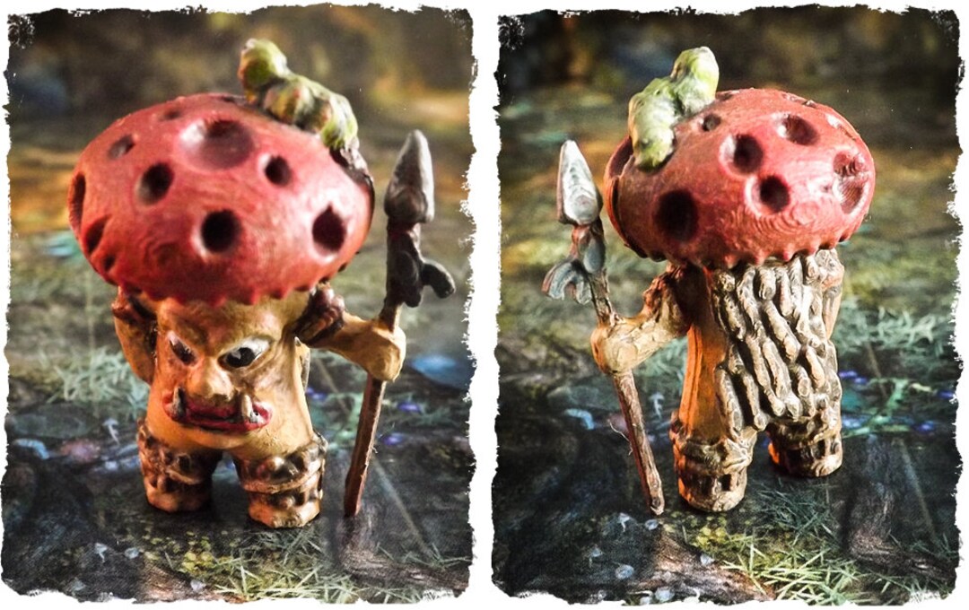 Dnd Killer Mushroom Warrior Mycondid Resin Fantasy Forest