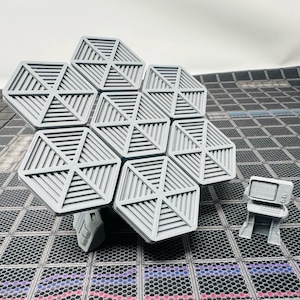 dnd Solar Array Satellite Dish Power Generator Legion Sci-fi Dragon's Rest RPG Tabletop Scatter Terrain Pathfinder Dungeons and Dragons
