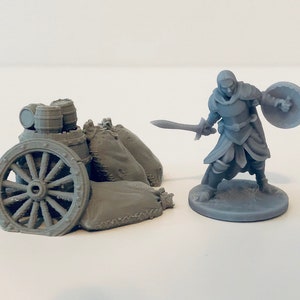 dnd Peddler&#39;s Wares Merchant Wagon Cargo General Store Market Goods Miniature RPG Pathfinder  D&D Dungeons and Dragons