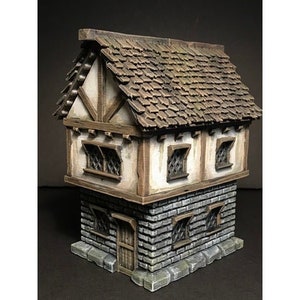 dnd Small Village Cottage House Village Scatter Terrain Miniature RPG  D&D Dungeons and Dragons