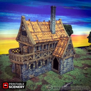 dnd Port Merchant House  Lost Islands Port Winterdale Scatter Terrain RPG  D&D Dungeons and Dragons