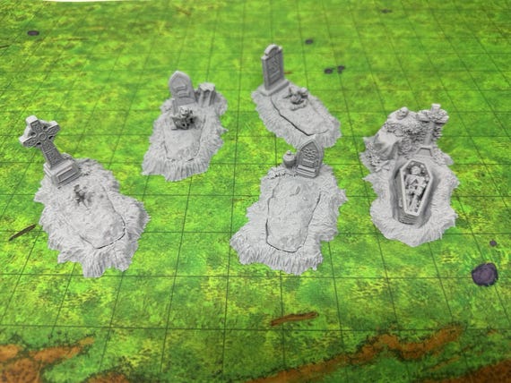 Dnd Open Graves Undead Rising Set Cemetery Graveyard Mausoleum