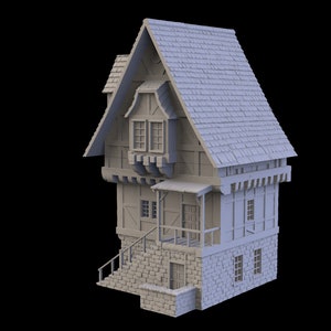 dnd Medieval Village House Home Cottage - 28mm Scatter Village Tabletop Terrain Miniature RPG  D&D Dungeons and Dragons