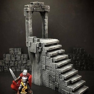 dnd Ancient Portal 28mm Tabletop Scatter Terrain Miniatures RPG  D&D Dungeons and Dragons