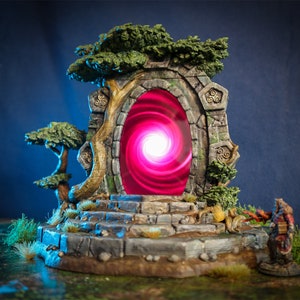 dnd Animated Magic Portal Enchanted Glen Insert PHONE FOUR Video Effects Tabletop Scatter Terrain RPG Pathfinder D&D Dungeons and Dragons image 1