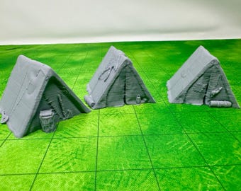 dnd Camp Tents Sleeping Quarters Campsite Outdoor Equipment Adventure Gear Tabletop Scatter Terrain RPG Pathfinder D&D Dungeons and Dragons