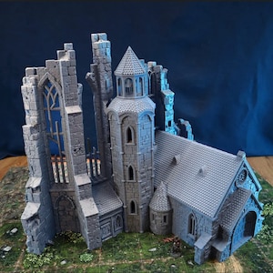 Ruined Cathedral Triforium - Openlock — Tabletop Terrain