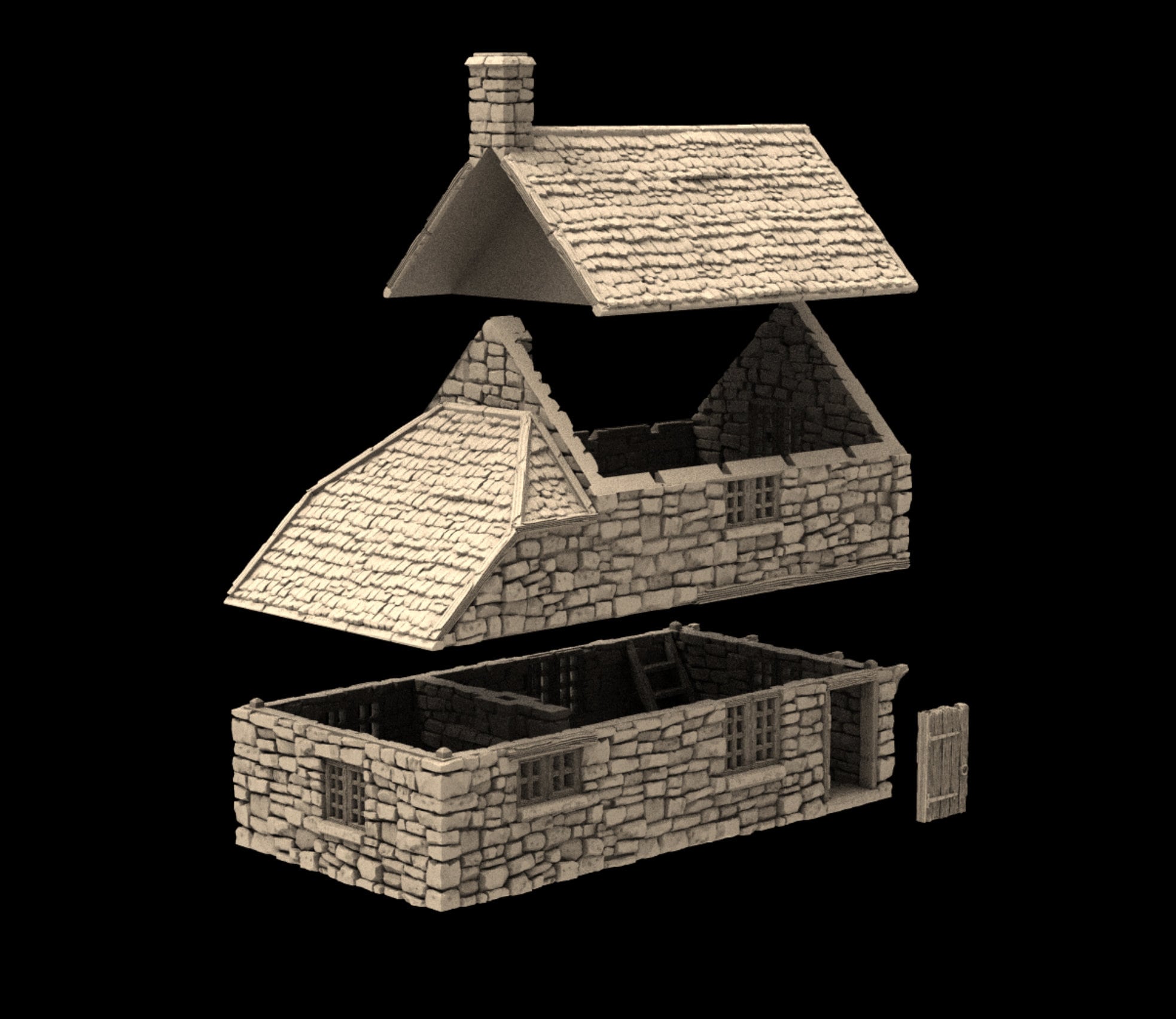 Enchanted Hill Cottage Mystic Hollow House - Kit de casa de muñecas en