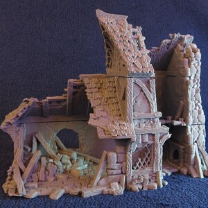 dnd Small Ruined House from City of Tarok Terrain Wargaming Games RPG  D&D Dungeons and Dragons