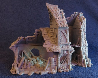 dnd Small Ruined House from City of Tarok Terrain Wargaming Games RPG  D&D Dungeons and Dragons