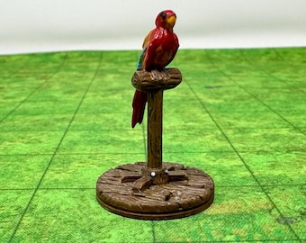dnd Parrot Animal Companion 28mm Resin Miniature Pirate Jungle Scatter Terrain RPG D&D Tabletop Terrain Pathfinder Dungeons and Dragon