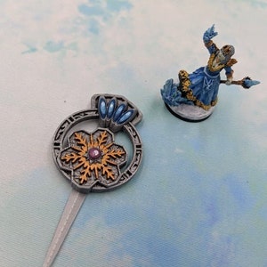 DM Gift Snowflake Brooch Dungeon Master Gift Prop Replica Wilds of Wintertide