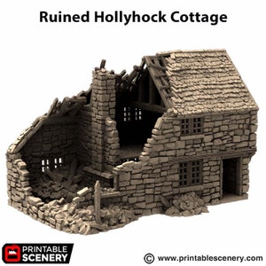 Dnd Ruined Hollyhock Cottage Medieval House From King and Country ...