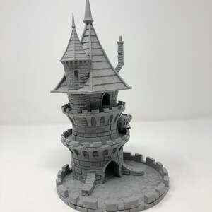 dnd Wizard Tower Dice Catcher Tabletop Scatter Terrain RPG   Pathfinder D&D Dungeons and Dragons