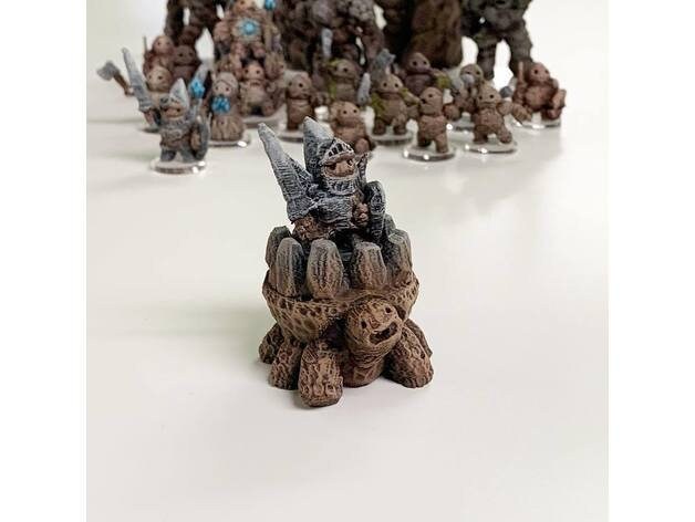 Dnd Dirtle Calvary Set of THREE Armies of the Earthenkind Earth