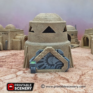 dnd Sci-Fi Watchtower Watch Tower Future Alien Spaceship Star Wars Legion  Tabletop Scatter Terrain RPG Dungeons and Dragons Games