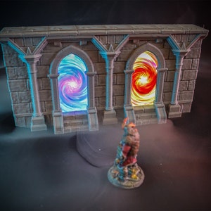 dnd Animated Double Portal Doors Insert PHONE 4 Video Effects Tabletop Scatter Terrain RPG D&D Dungeons and Dragons